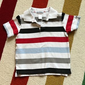 Janie and Jack size 4 boys striped polo shirt sleeve